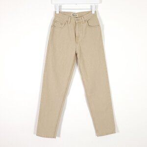 Vintage Y2K Tan Classic Fit Tapered Leg Jeans